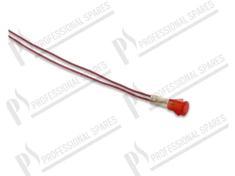 Red pilot lamp 380V Ø 12 mm - self-locking