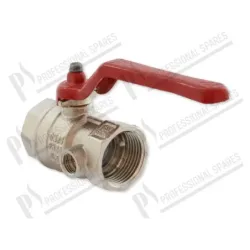 Valvola a sfera 1" FF con presa sfiato 1/4" - DN25 PN25
