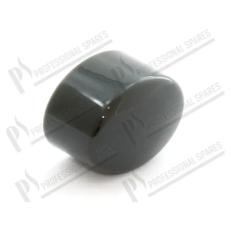 Gray elliptical button