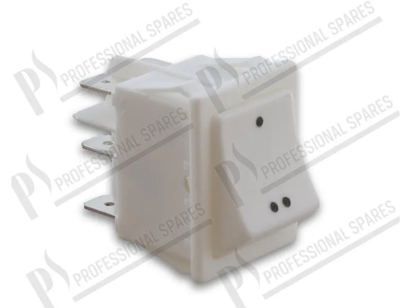 Interruttore bipolare inversore bianco 22x30 mm