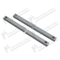 Shelf runners 645x20x15 mm DX and SX AISI 304 (Kit)