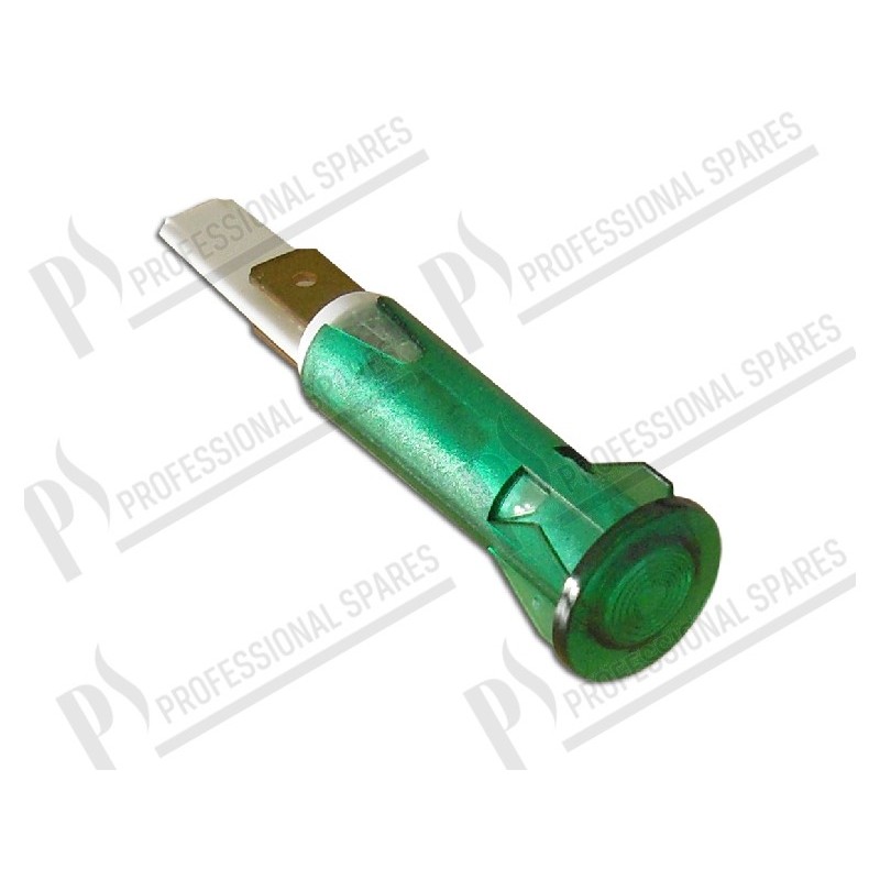 Signallampe grün Ø 10 mm 240V - selbstsichernd
