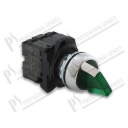 Selector verde luminoso Ø 22 mm - pos. 0-1 con led 240V