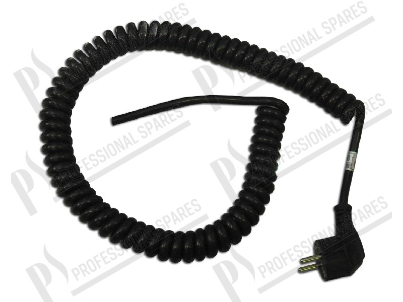 Cable alimentaciòn espiral L 750÷3500 mm con Schuko 90°