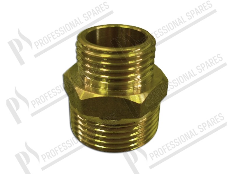 Nipple 1/2"-3/4" - L 29 mm - brass